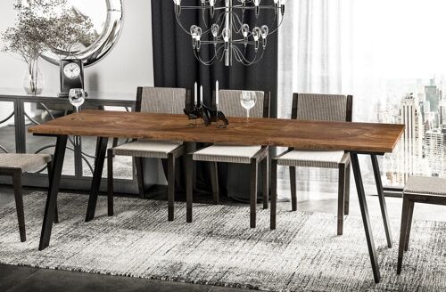 Carney Home & Kitchen uitschuifbare eettafel 130-210 (cm) x Breedte 80 (cm) x Hoogte 75 (cm) keukentafel 3