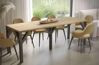 Clayton Home & Kitchen uitschuifbare eettafel 130-240 eetkamertafel 12