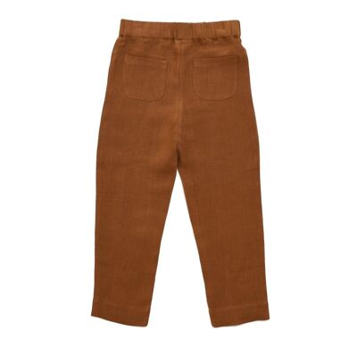 Léon caramel linen trousers