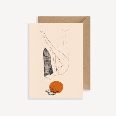 Cartolina illustrata - con busta - La Fille de la Nuit