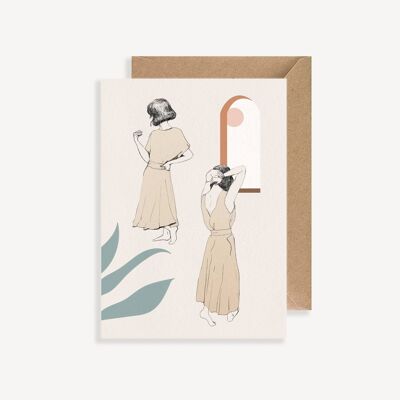 Illustrated postcard - with envelope - La Marche