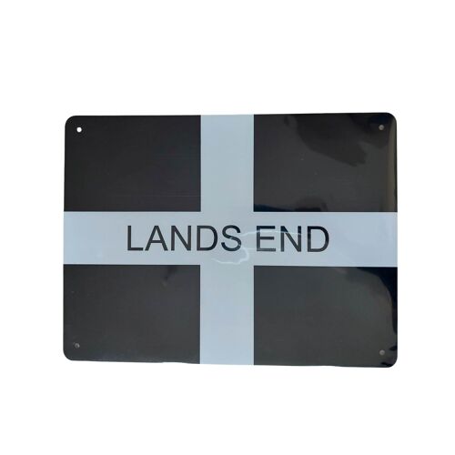 Lands End Metal Sign