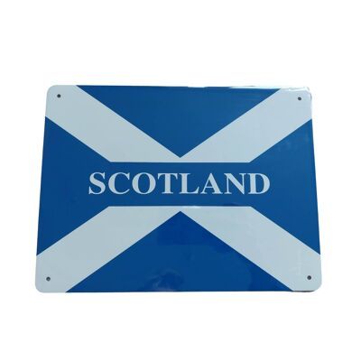 Panneau métallique en Écosse