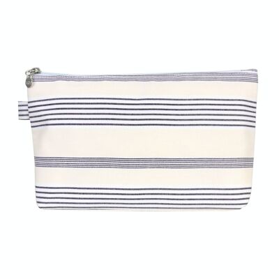 Trousse à maquillage Neutral Stripe Large Luxe Bag