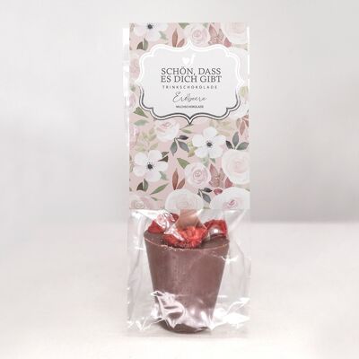 Trinkschokolade Erdbeere "Schön, dass es dich gibt"