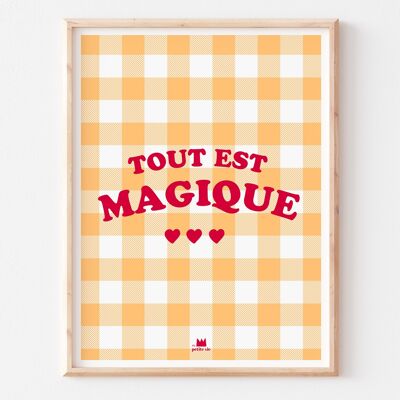 Poster - home decoration - Everything is magic