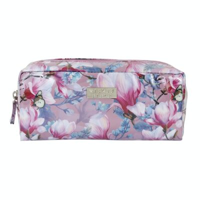 Cosmetic Bag In Bloom Pink Rectangular Cosmetic Bag