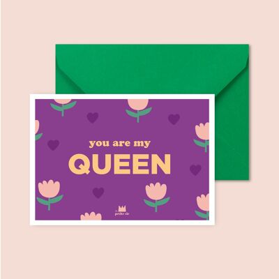 Tarjeta del Día de la Madre: eres mi reina