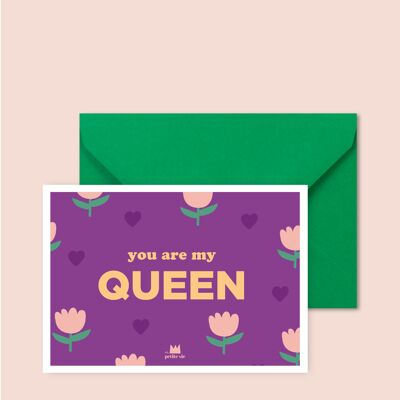Tarjeta del Día de la Madre: eres mi reina