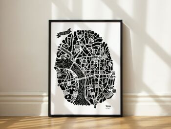 Poster Plan de Ville - TOULOUSE - 30x40cm 1