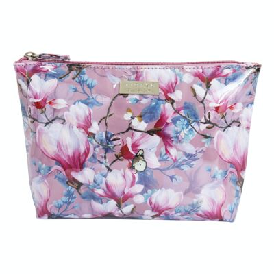 Cosmetic Bag In Bloom Pink Medium Soft A-Line Cosmetic Bag