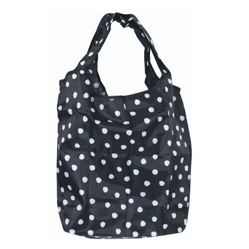 Einkaufstasche Foldable Shopping Bag Adoradot Black/White