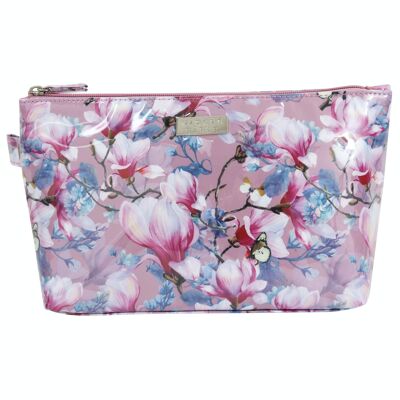 Cosmetic Bag In Bloom Pink Large Luxe Cosmetic Bag