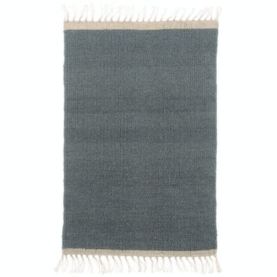 Rug 60 x 90 storm, wool and jute