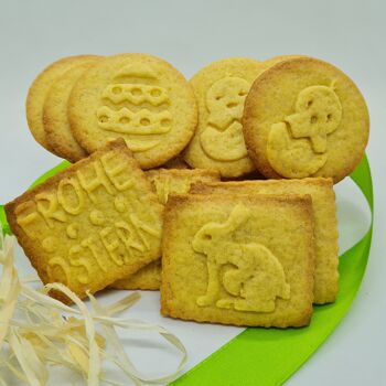 Biscuits logo Pâques (amande-citron) 2