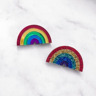 Regenbogen-Broschen / Pins