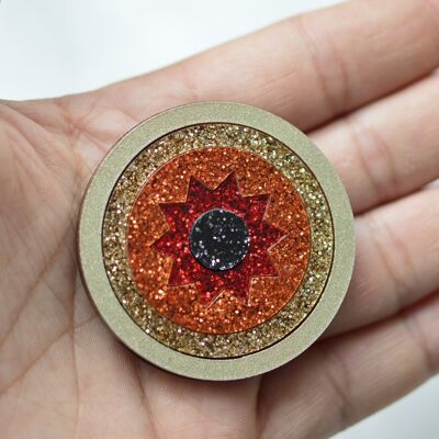 Glitter Blaze Brooch