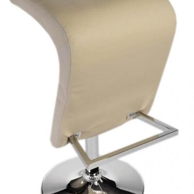 Bar stool Birmingham cream 47x40x83 cream plastic Chromed metal