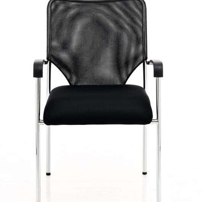 Visitor chair Cuba black 56x46x83 black Material Chromed metal