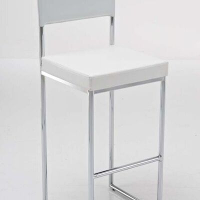 Bar stool Dallas white 38.5x40.5x102 white