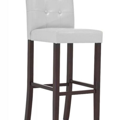 Bar stool Afina white 45x43x115 white leatherette Wood