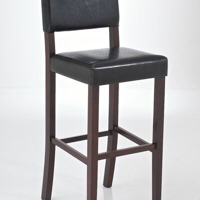 Sgabello da bar Sabra nero 45x43x114 nero Wood Wood