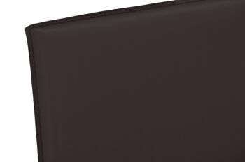 Tabouret de bar Cayenne marron 46x50x79 cuir artificiel marron acier inoxydable 4