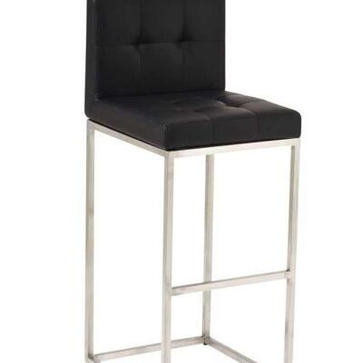 Bar stool Edinburgh E77 black 45x41x103.5 black artificial leather stainless steel