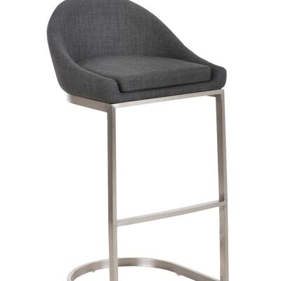 Crete fabric bar stool dark gray 45x47.5x98 dark gray Material stainless steel