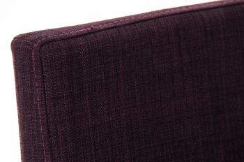 Tabouret de bar Freeport tissu violet 49x40x110 violet Matière acier inoxydable 5