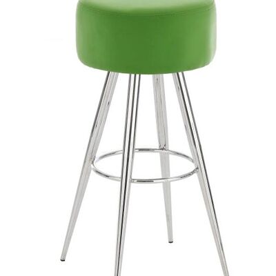 Bar stool Florence C76 vegetable 34x34x76 vegetable leatherette Chromed metal