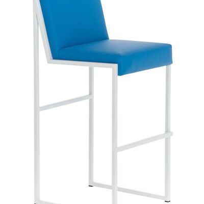 Barhocker Timor W75 blau 50x43x104 blau Kunstleder Edelstahl