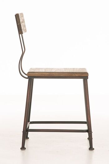 Chaise bistrot Queens, bois bronze 46x43x79 bronze Bois métal 3