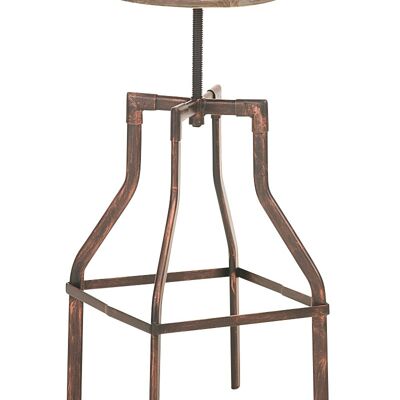 Swansea bar stool, wood bronze 37.5x37.5x73 bronze metal metal