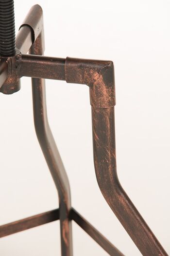 Tabouret de bar Swansea, bois bronze 37,5x37,5x73 bronze métal métal 7