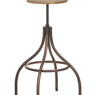 Taburete de bar Jos madera bronce 55,5x55,5x66 bronce metal metal