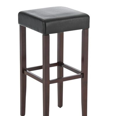 Bar stool Judy cappuccino/black 37x37x80 cappuccino/black leatherette Wood
