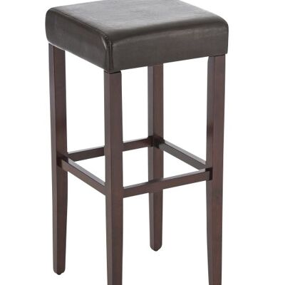 Bar stool Judy cappuccino/brown 37x37x80 cappuccino/brown leatherette Wood