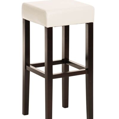 Bar stool Judy cappuccino/white 37x37x80 cappuccino/white leatherette Wood