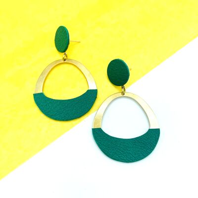 Fiona green earrings
