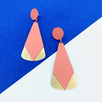 Frida coral earrings