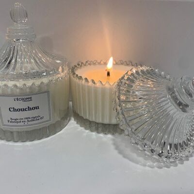 SCENTED CANDLE CHOUCHOU BONBONNIERE 70 G OF 100% VEGETABLE SOYA WAX