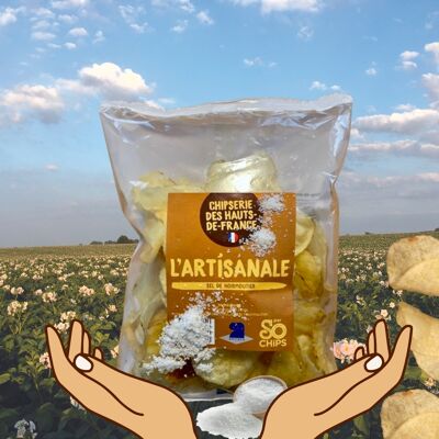 L'ARTiSANALE Patatine al sale di Noirmoutier 125g Etichetta di Qualità Artigianale