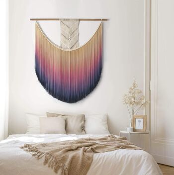 Oeuvre en fibre - AURORA - 3XL : 58" x 60" 1