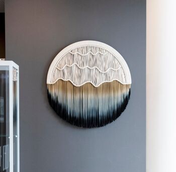 Collection d'art fibre circulaire - tapisserie BORD DE MER - 2XL (Ø 39.4") 4