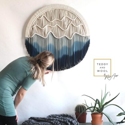 Circular Fiber Art Collection - NEPTUNE - 3XL: Ø 43.3"