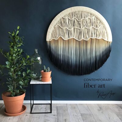 Circular Fiber Art Collection - SEASIDE - Large (Ø 31.5")