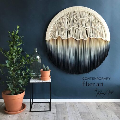 Circular Fiber Art Collection - SEASIDE - 4XL (Ø 50")