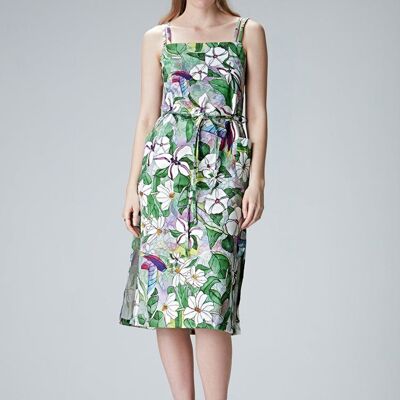 Floral dress "CAMILLAA" made from organic cotton