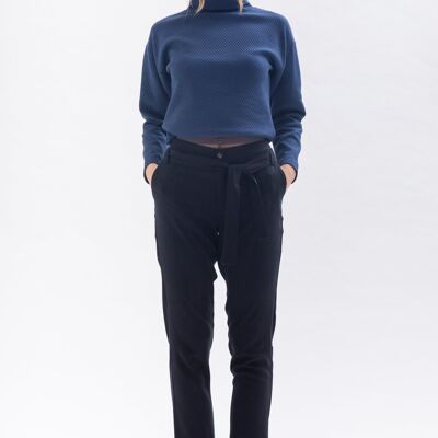 Pants "MA-RISAA" in black made of Tencel